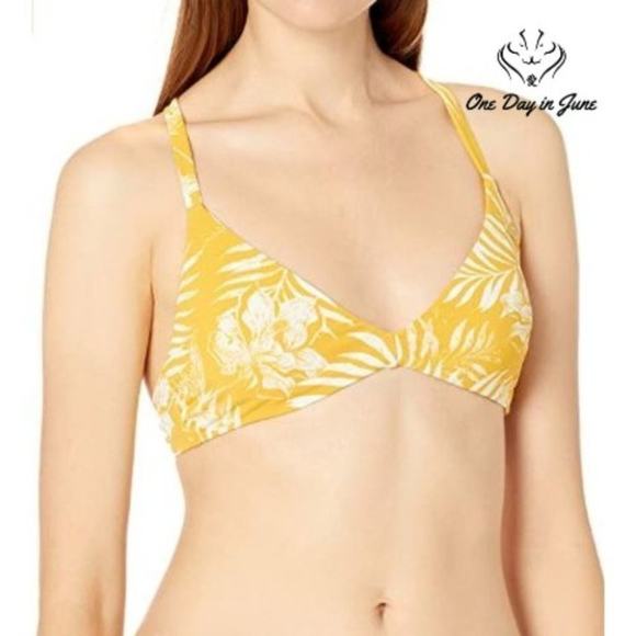 Roxy Beach Classics Fashion Fixed Tri Swim Top Size XL - Picture 1 of 4